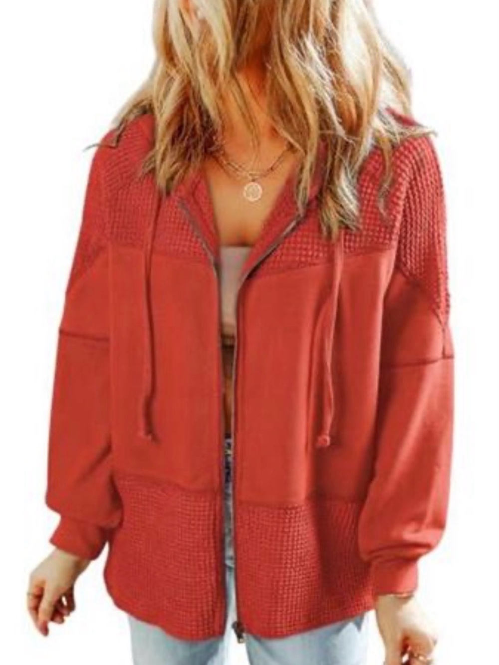 Dokotoo Waffle Knit Hoodie